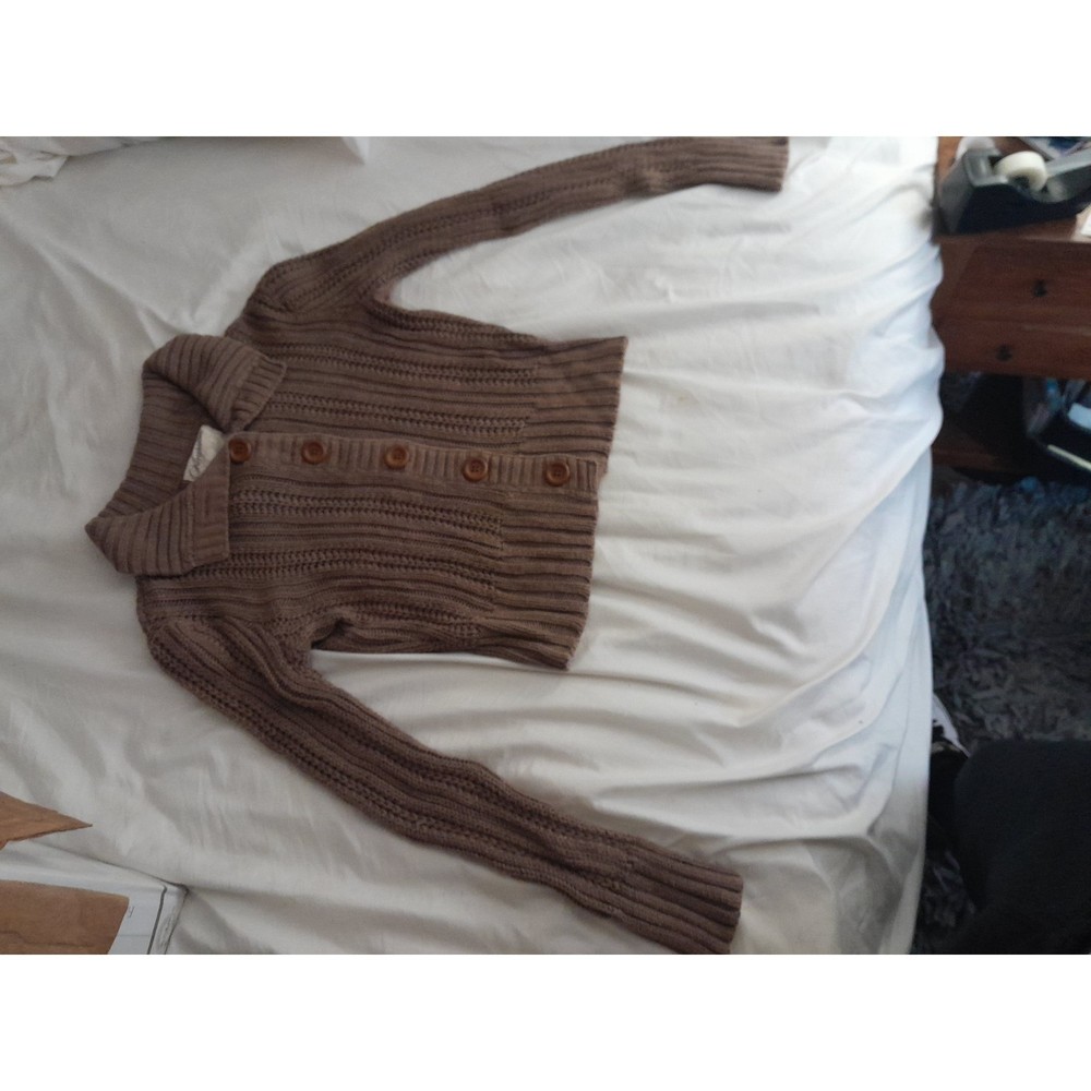 Aeropostale Women's Long Sleeve Light Brown Sweater - Size Medium | Versatile